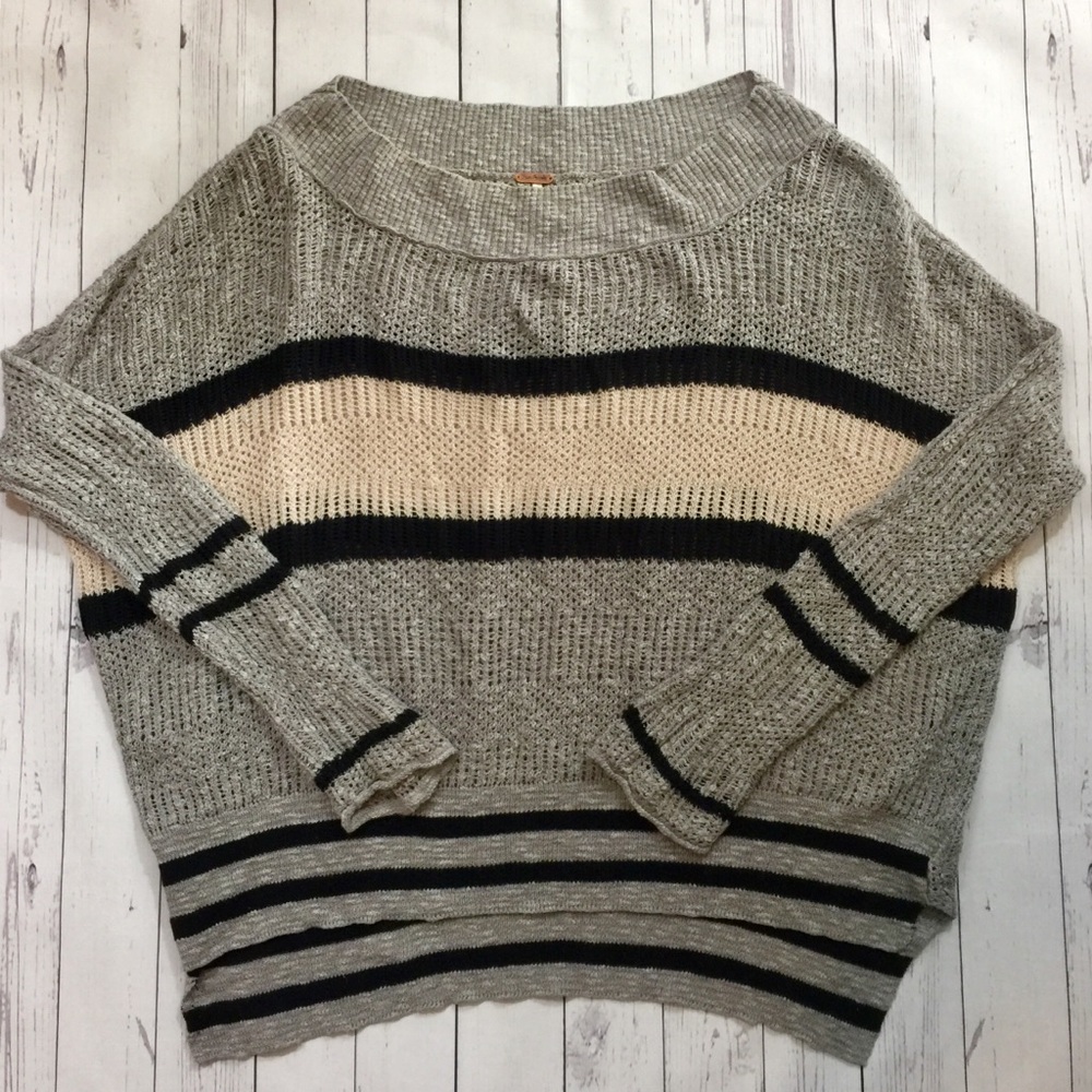 Free People Women’s Sweater Gray Sz M *Clearance*